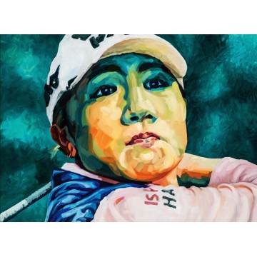 FIGURES TRAGIQUES - La joueuse de golf - variation 01